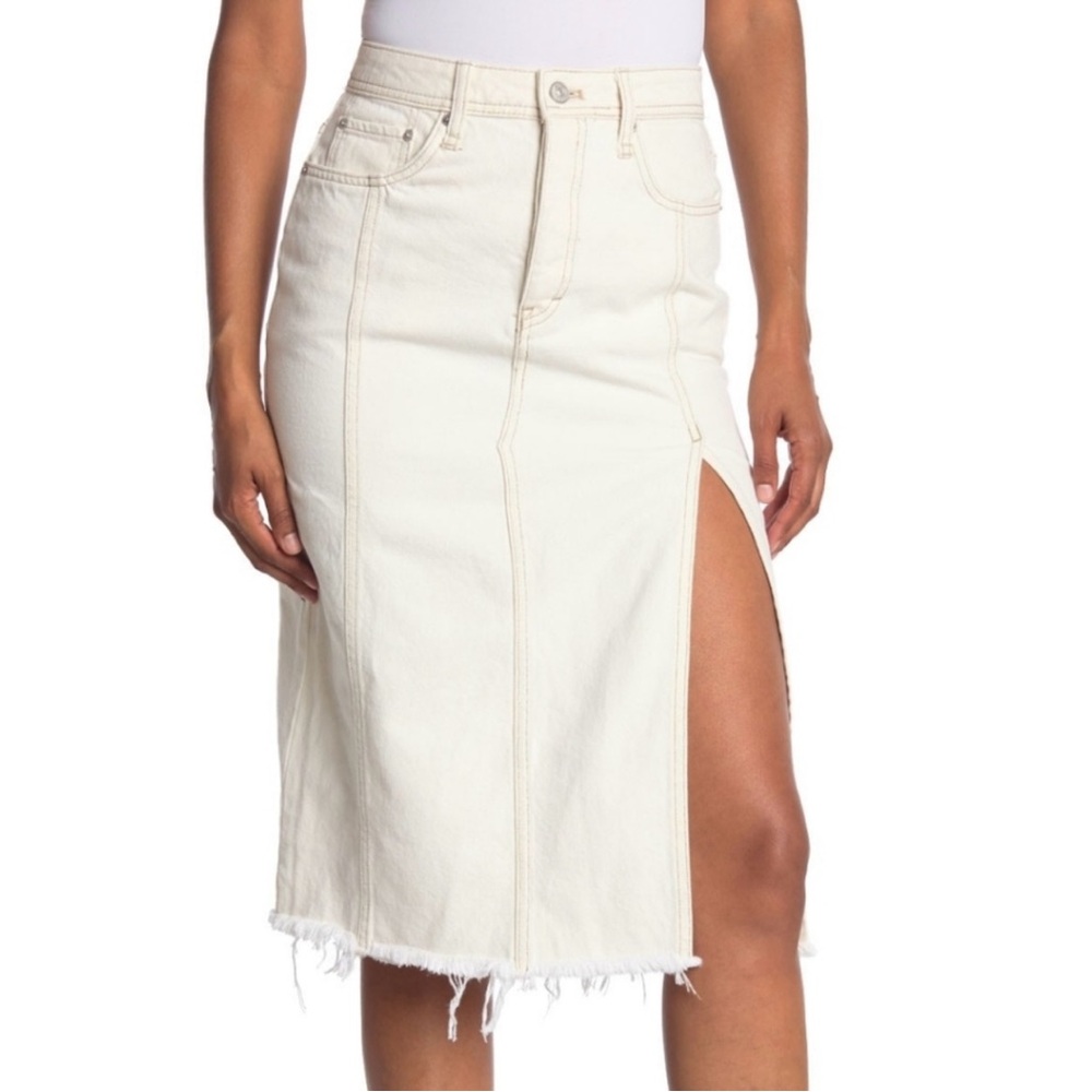 🌹HP🌹Free People
Mambo Slit Denim Midi Skirt